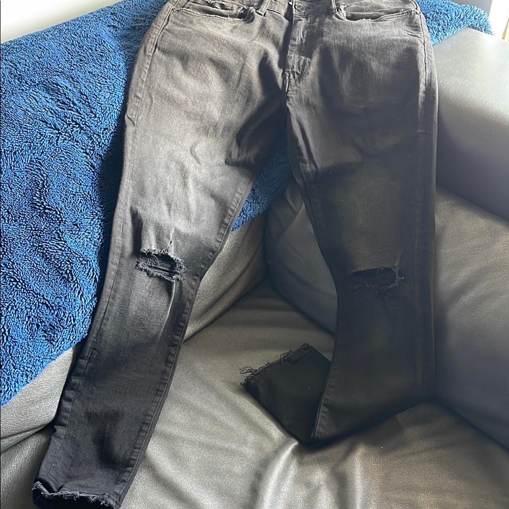 Jordan Craig Black Skinny Distressed Jeans